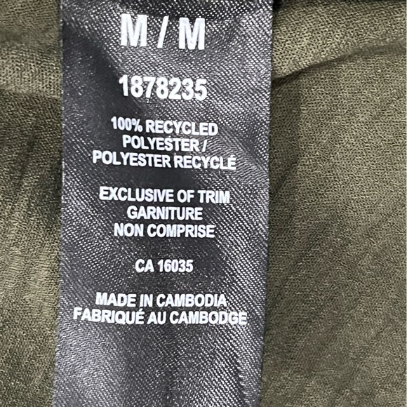 NWT Tahari Tiered Dress Olive Size Medium - Picture 6 of 6